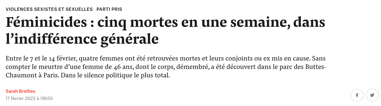 Articles Feminicides Mediapart